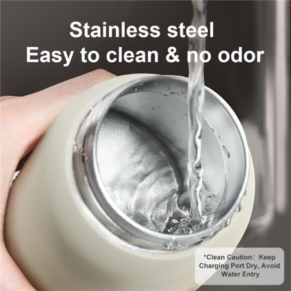 Travel Portable Bottle Warmer | Fast Heating for Milk  Baby Flask Portable Milk Warmer with Super Fast Charging and Cordless Warmer‎